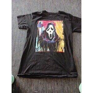 Womens Ghost Face  Graffiti  Style Tee Shirt Size M